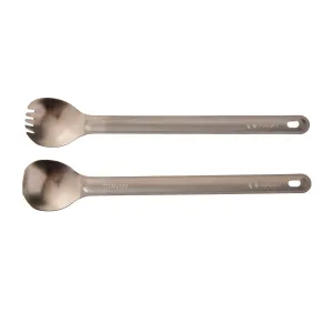 Outdoor Equipped Titanium Long Spork