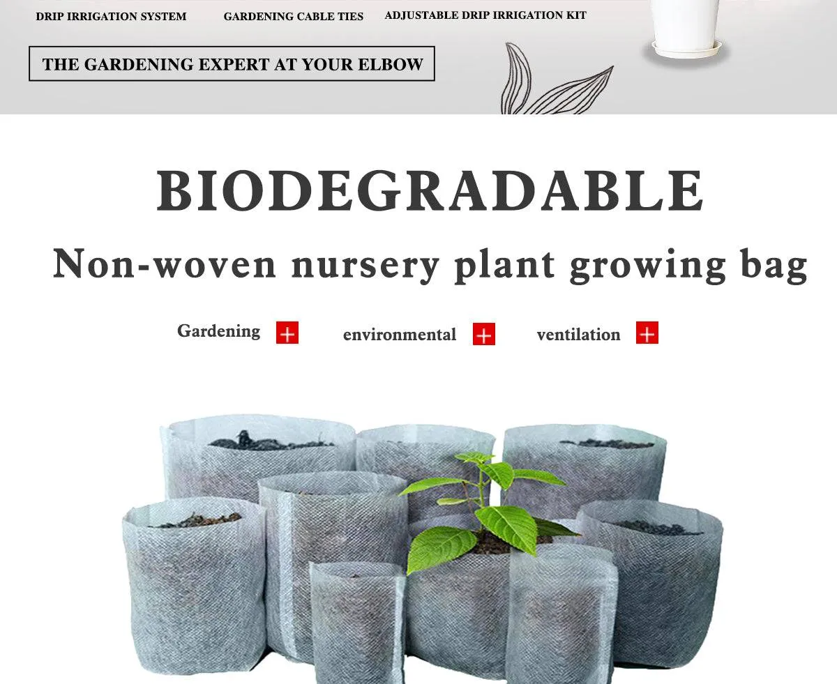 Plant Grow Bags Biodegradable   Eco-Friendly helps your plants grow faster