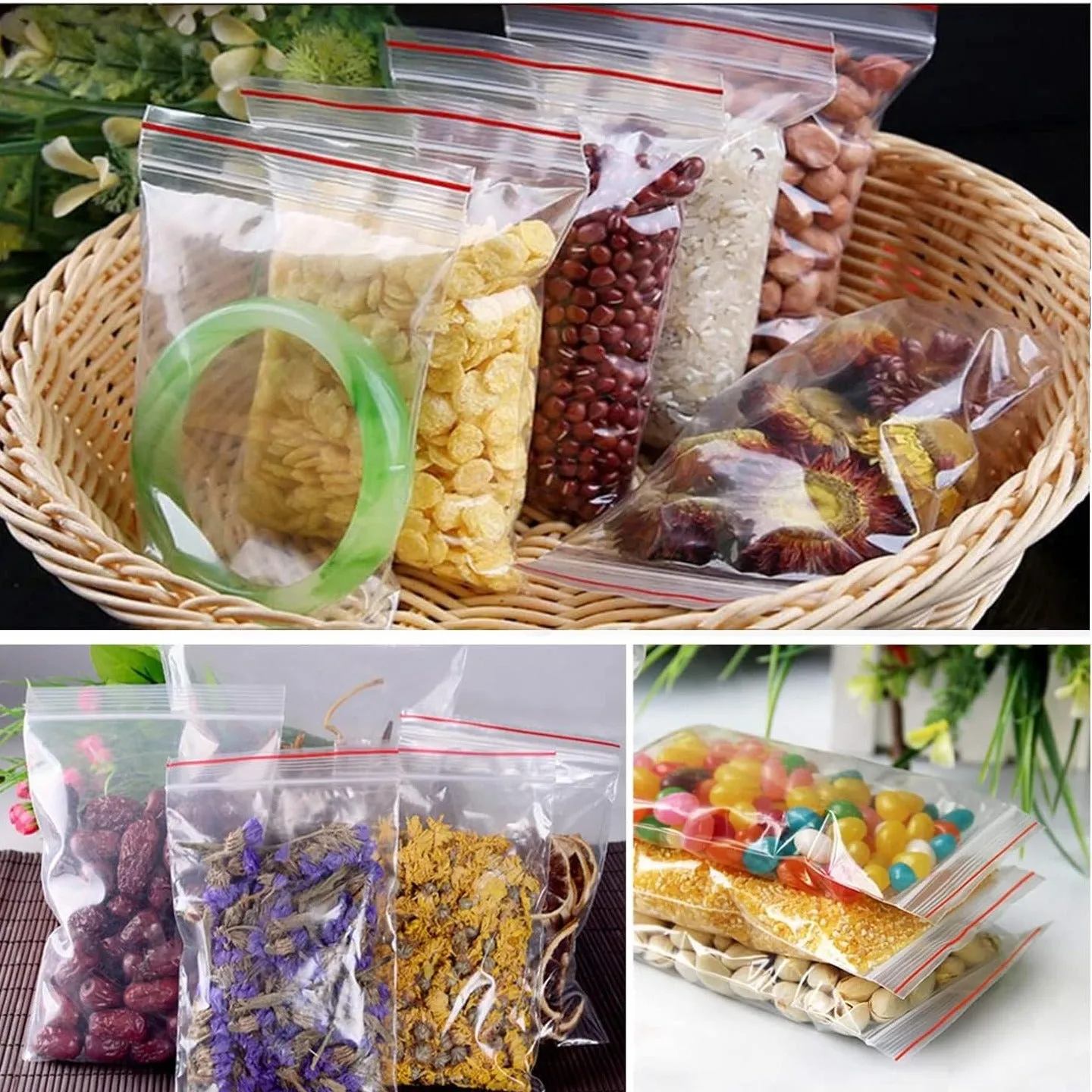 Resealable Clear Storage Pouches (30 Pcs)