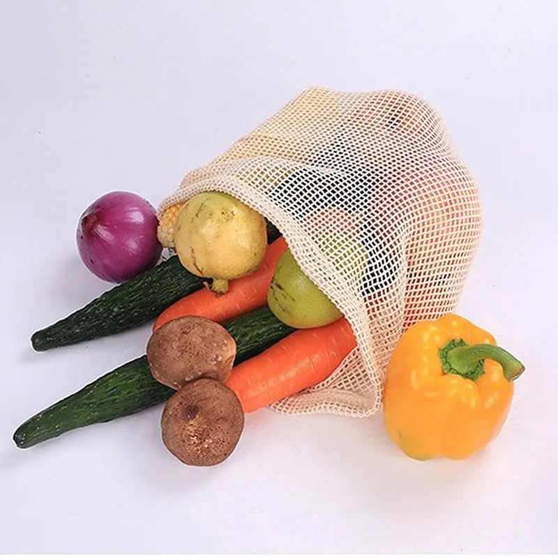 Reusable Cotton Mesh Vegetable bag