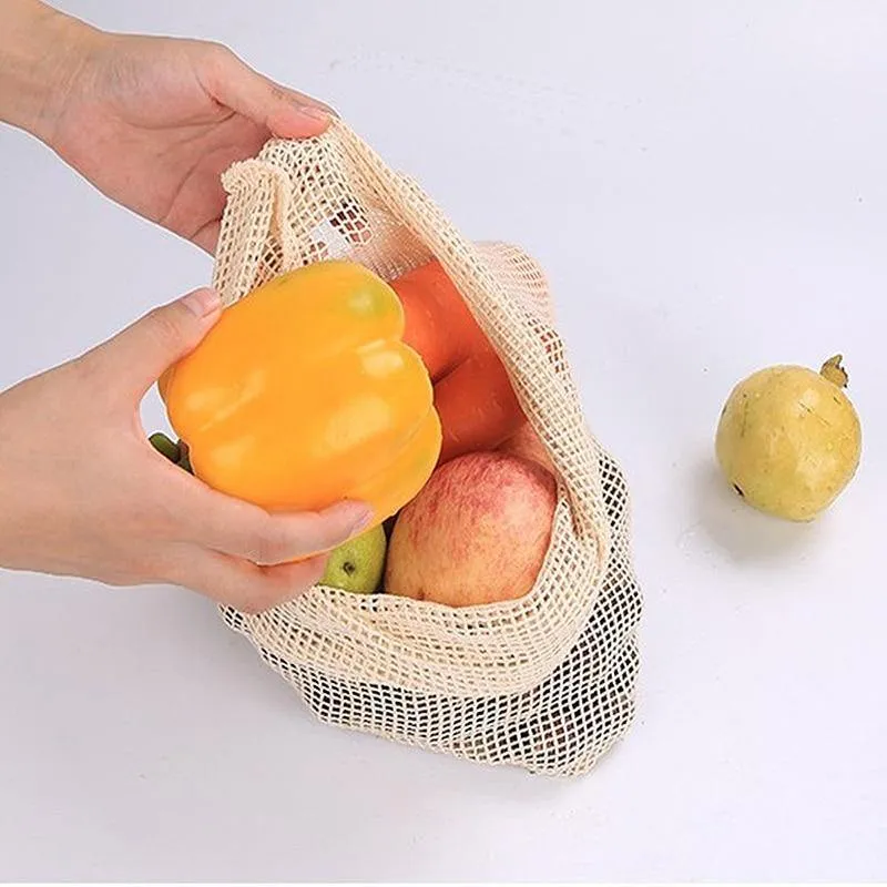 Reusable Cotton Mesh Vegetable bag