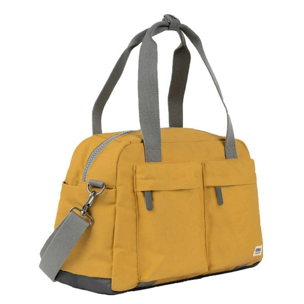 Roka Gatwick Small Recycled Canvas Duffle Bag - Flax Yellow