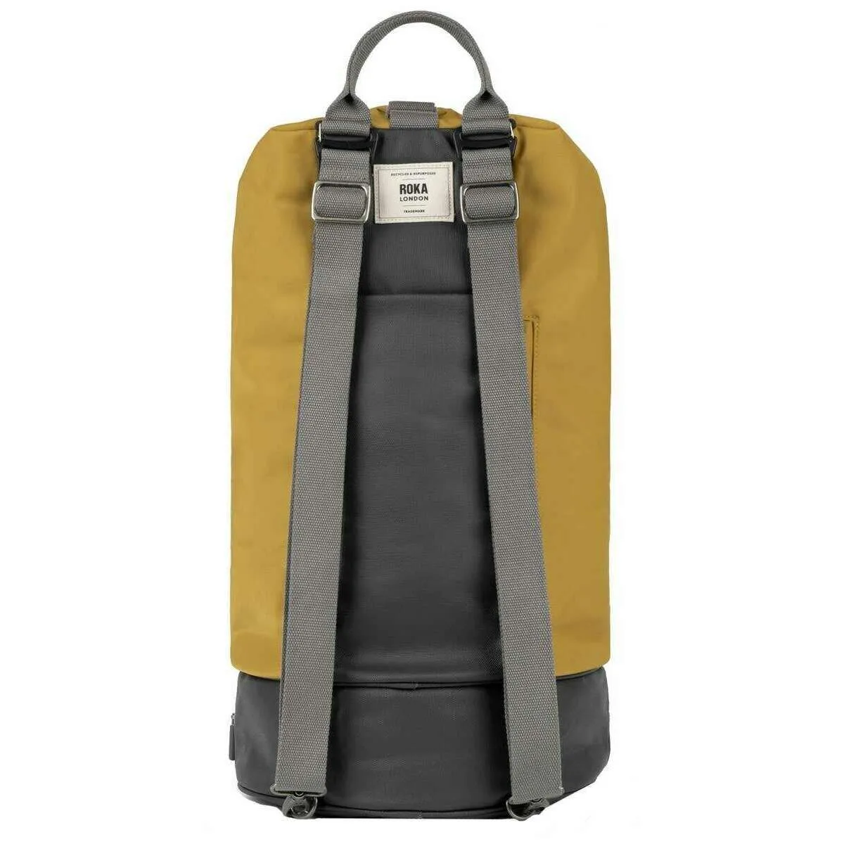 Roka Heathrow Large Recycled Canvas Duffle Bag - Corn Yellow