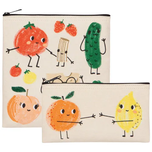 Set of 2 Reusable Snack Bags