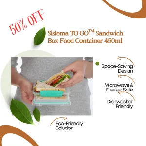 Sistema TO GO™ Sandwich Box Food Container 450ml