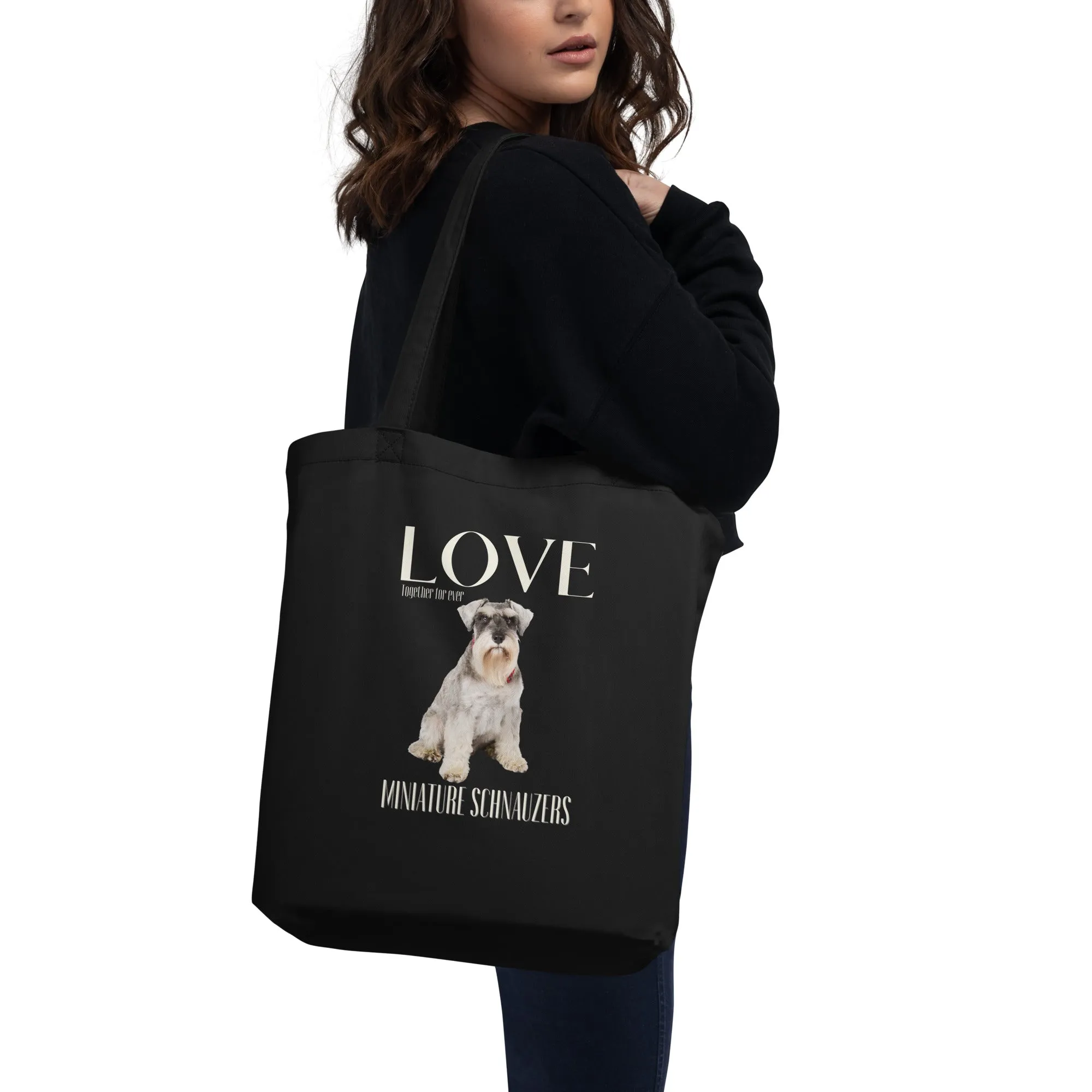 Sustainable Tote Bag, Miniature Schnauzer Lovers