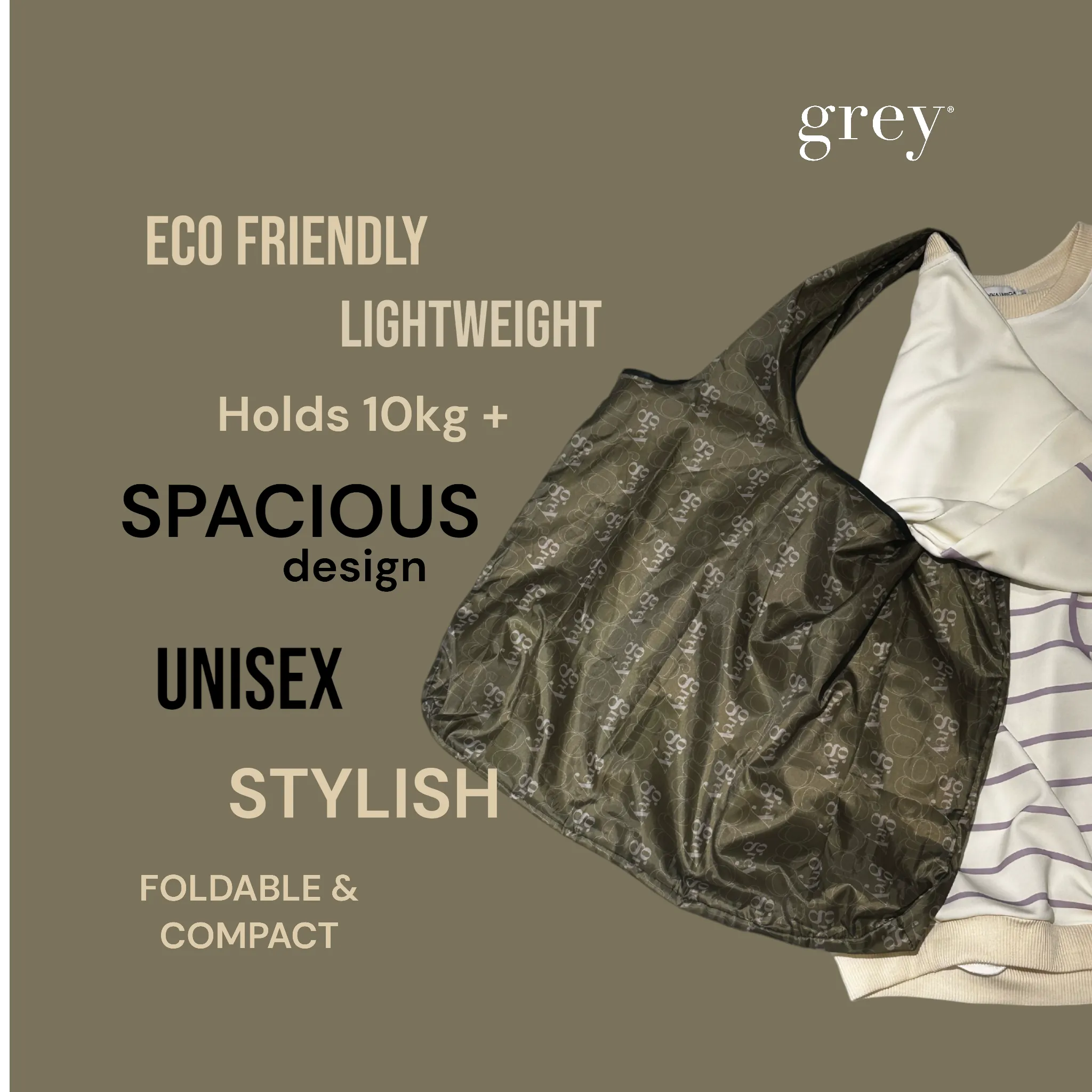 Unisex Recyclable, Reusable Eco Friendly Shopping Tote