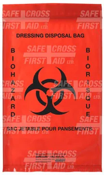 Waste Bag - Safecross Infectious Waste Bags, 15.2 x 22.9 cm, 25/Package, 14359