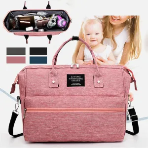 Waterproof Oxford Cloth Mummy Bag Multi-functional Diaper Bag Large Capacity Single Shoulder Bag