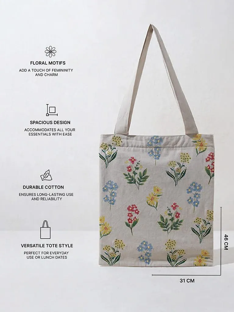 Westside Home Multicolour Floral Tote Bag