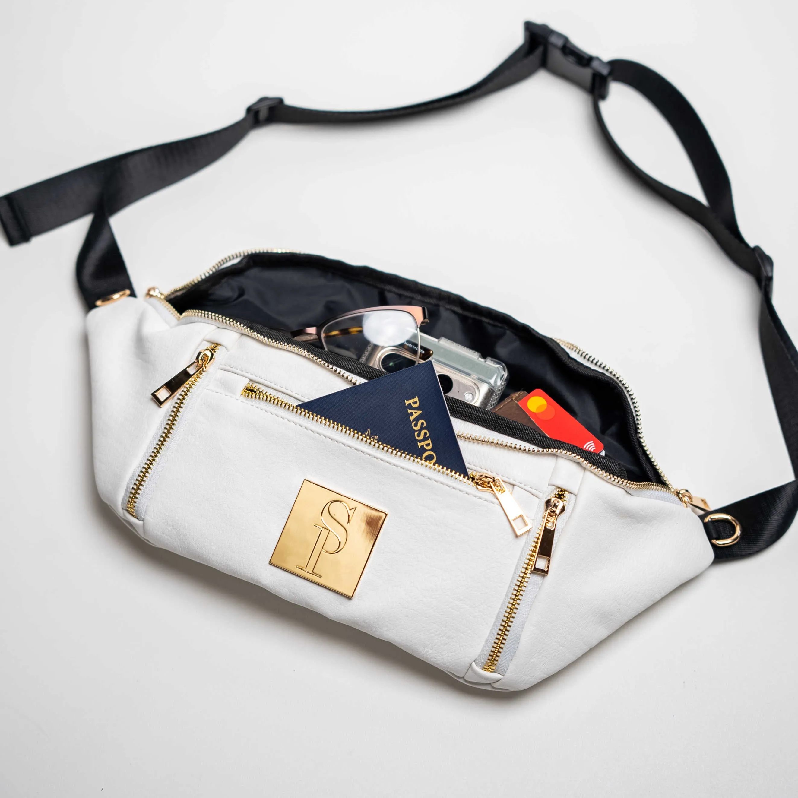 White Luxury Leather Sling Bag