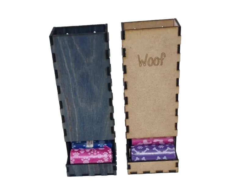 Wooden Dog Poo Bags Holder